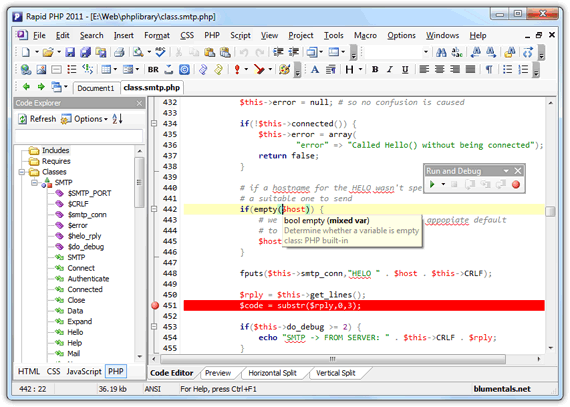 Rapid PHP Editor 2011 Screenshot